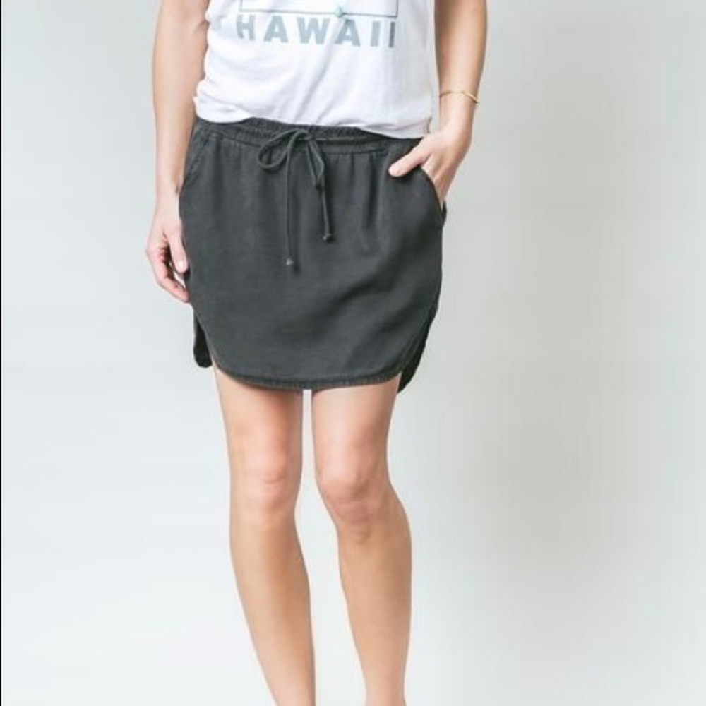Cloth & Stone | Easy Drawcord Skirt | Nightshade | Small
